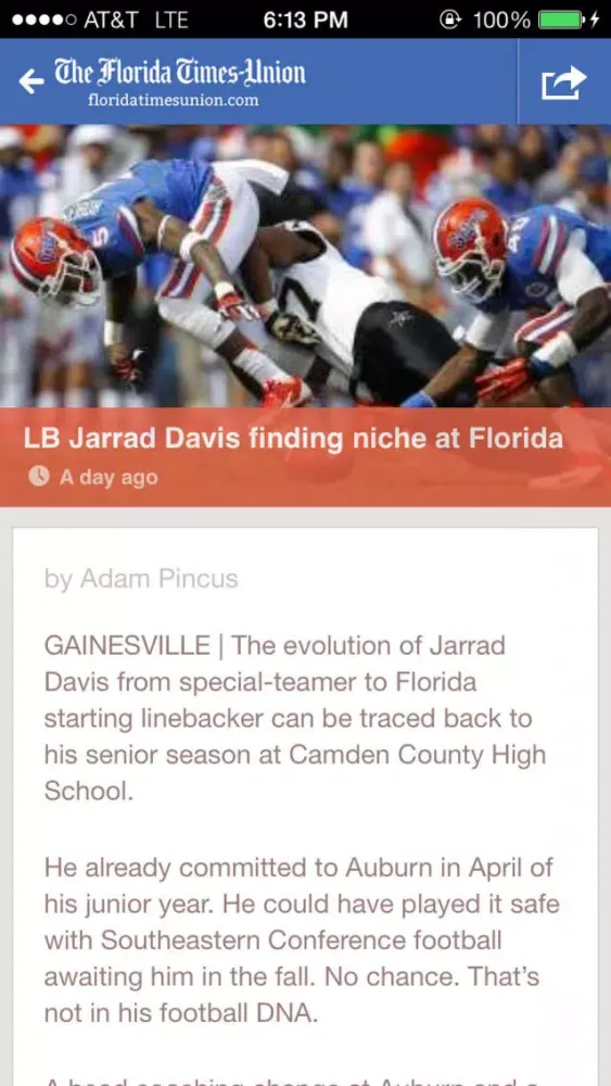 ภาพหน้าจอของ Florida Gators - Florida Times Union