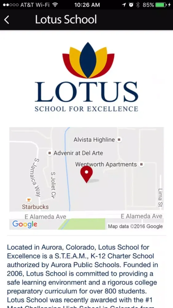 Tangkapan layar Lotus School for Excellence