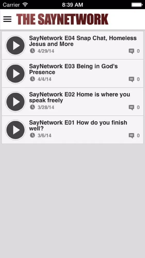 The Saynetwork App 스크린샷