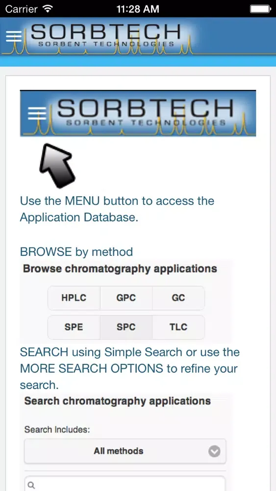 تصاویر Sorbtech Application Database