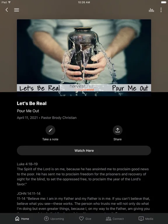 تصاویر Harvest Church iPad 