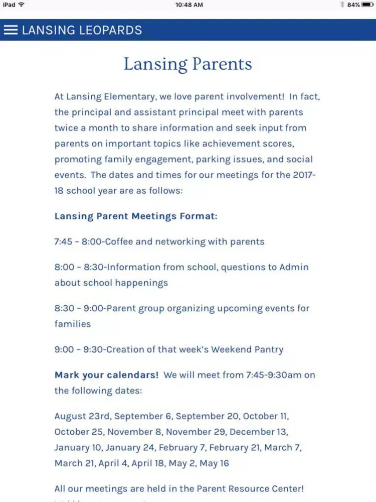 Lansing Elementary iPad  스크린샷