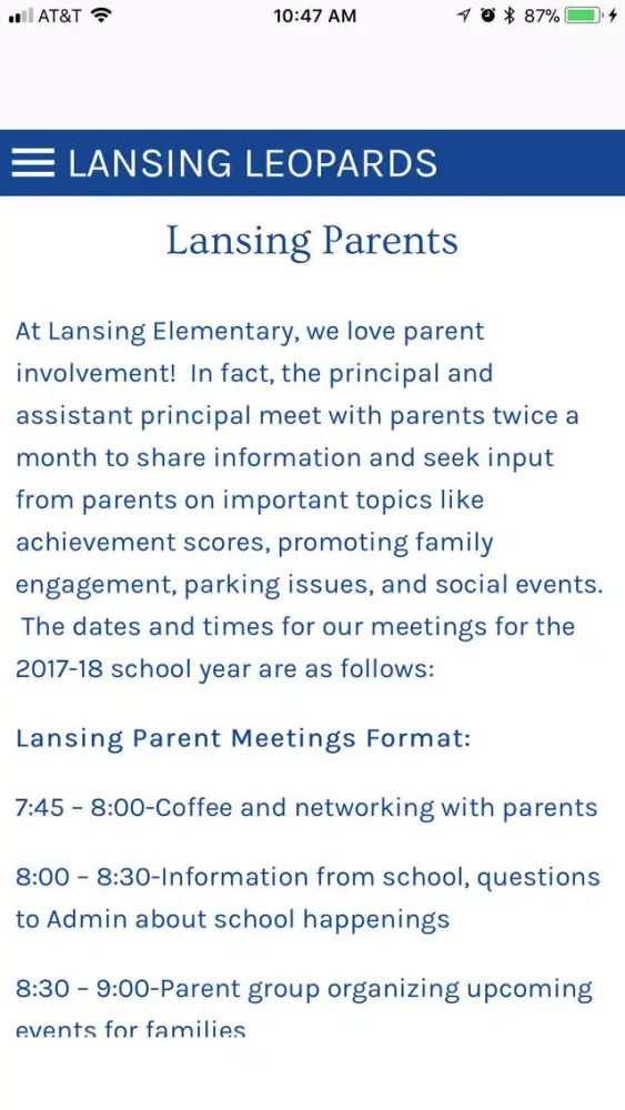 Lansing Elementary 스크린샷
