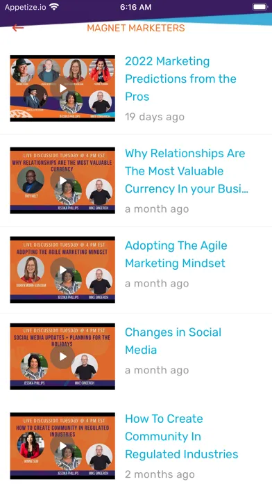Relationship Marketing Mentor سکرین شاٹس