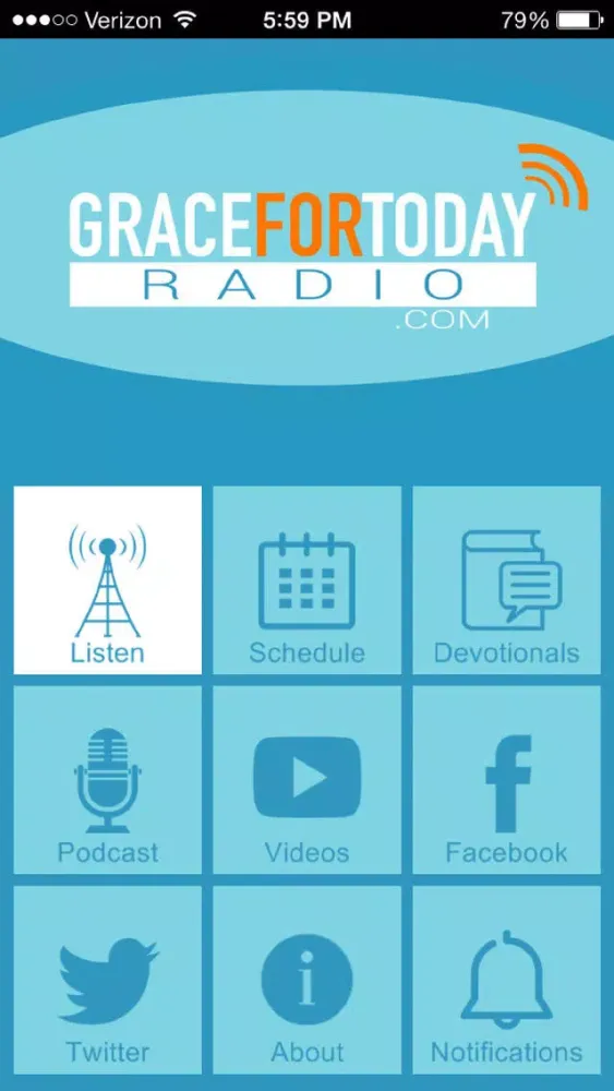 Ảnh chụp màn hình của Grace for Today Radio