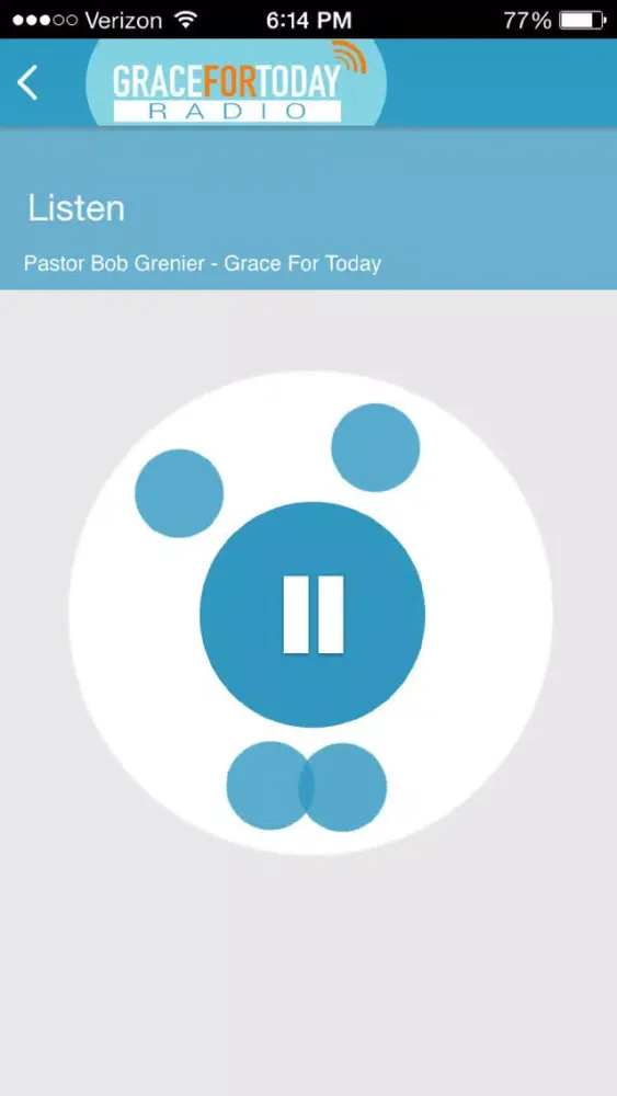Ảnh chụp màn hình của Grace for Today Radio