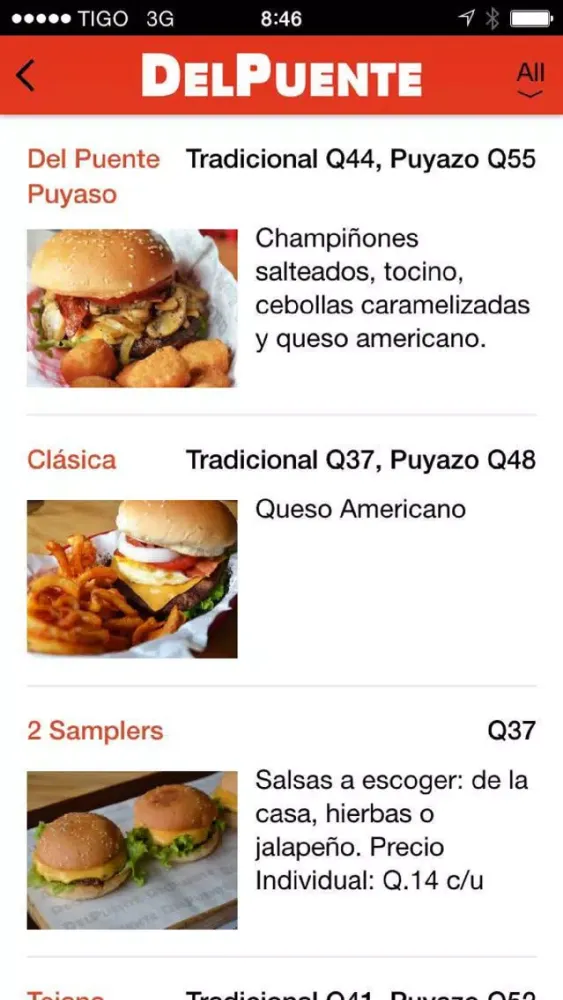 Zrzuty ekranu Hamburguesas Del Puente