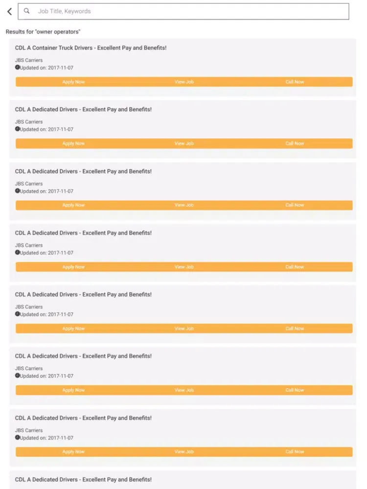 Ảnh chụp màn hình của Ultimate Trucking Jobs iPad 