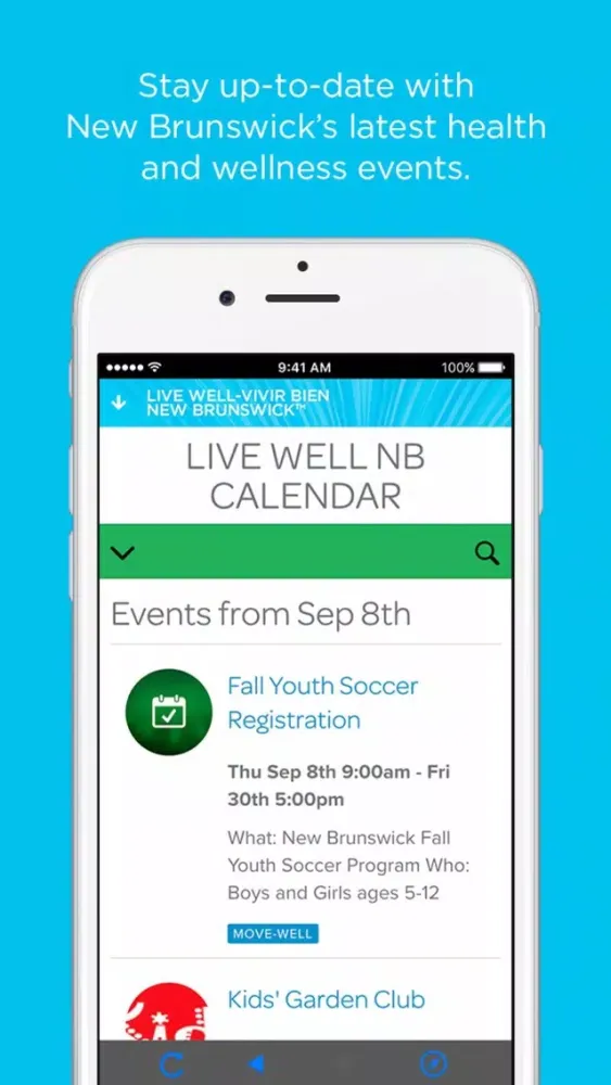 LIVE WELL NEW BRUNSWICK應用截圖