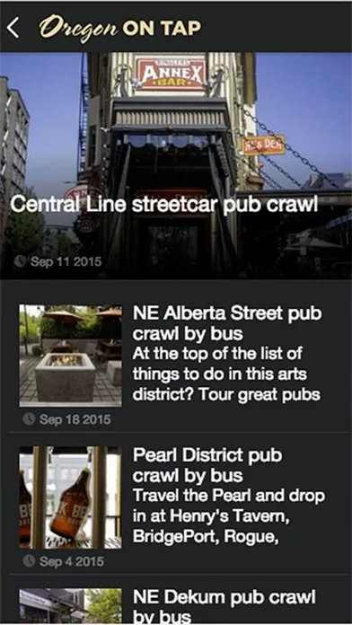 ภาพหน้าจอของ Oregon On Tap