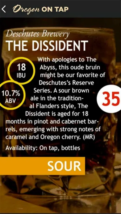 ภาพหน้าจอของ Oregon On Tap