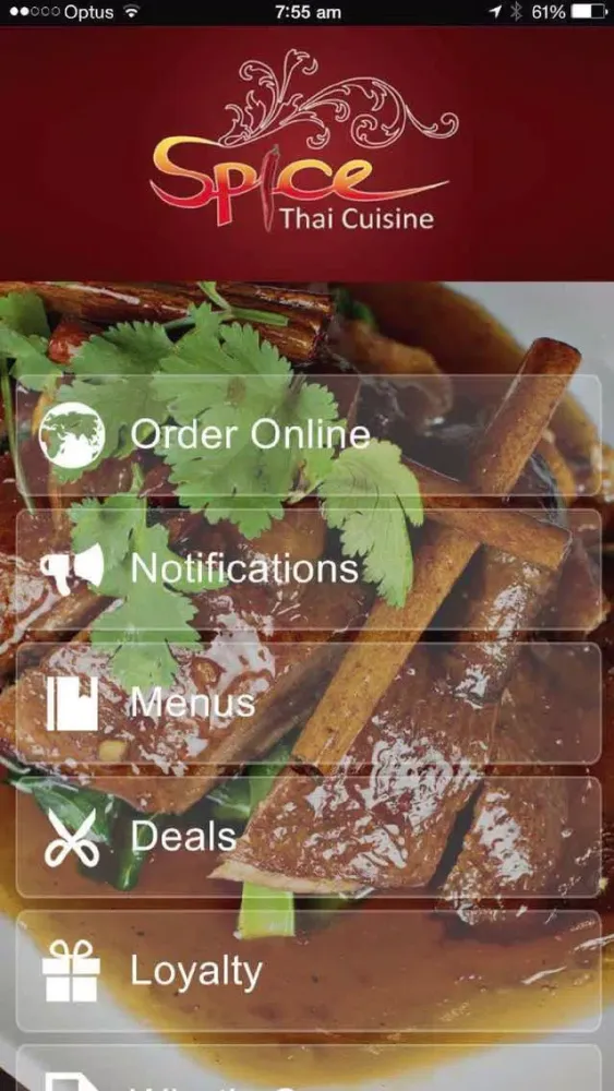 Capturas de tela do Spice Thai Cuisine