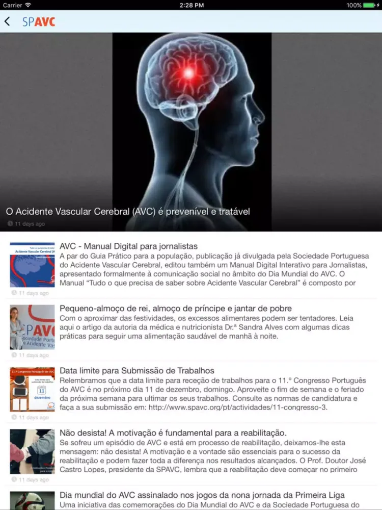 Captures d'écran de SPAVC iPad 