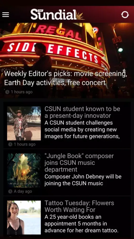ภาพหน้าจอของ The Sundial at CSUN