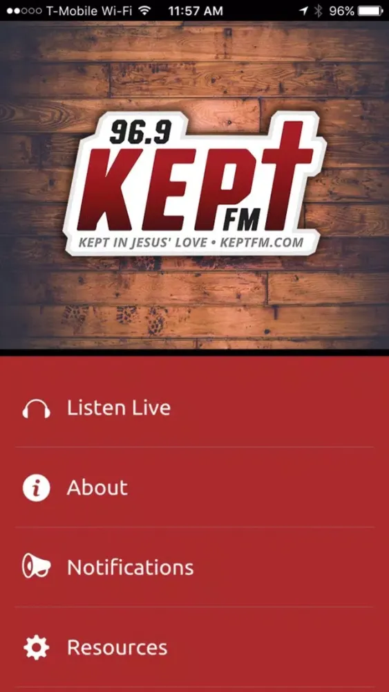 ภาพหน้าจอของ KEPT FM