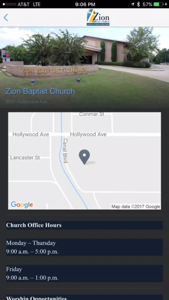 Screenshot di Zion Baptist Church
