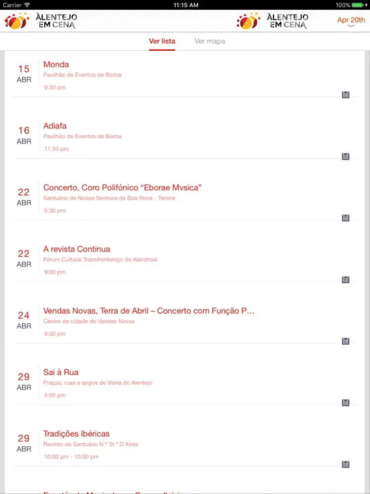Alentejo em Cena iPad  Screenshots