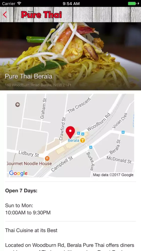 Tangkapan layar Pure Thai Berala