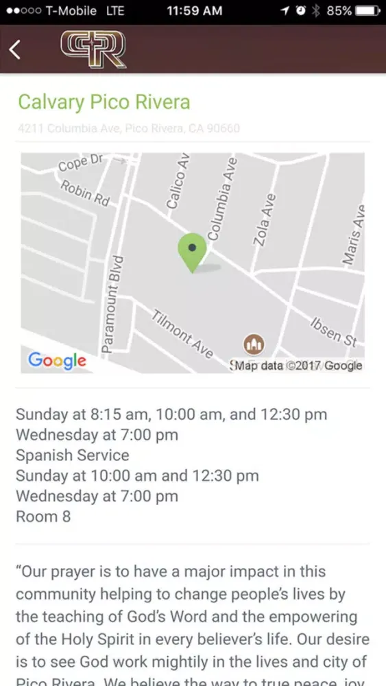 Calvary Chapel Pico Rivera スクリーンショット