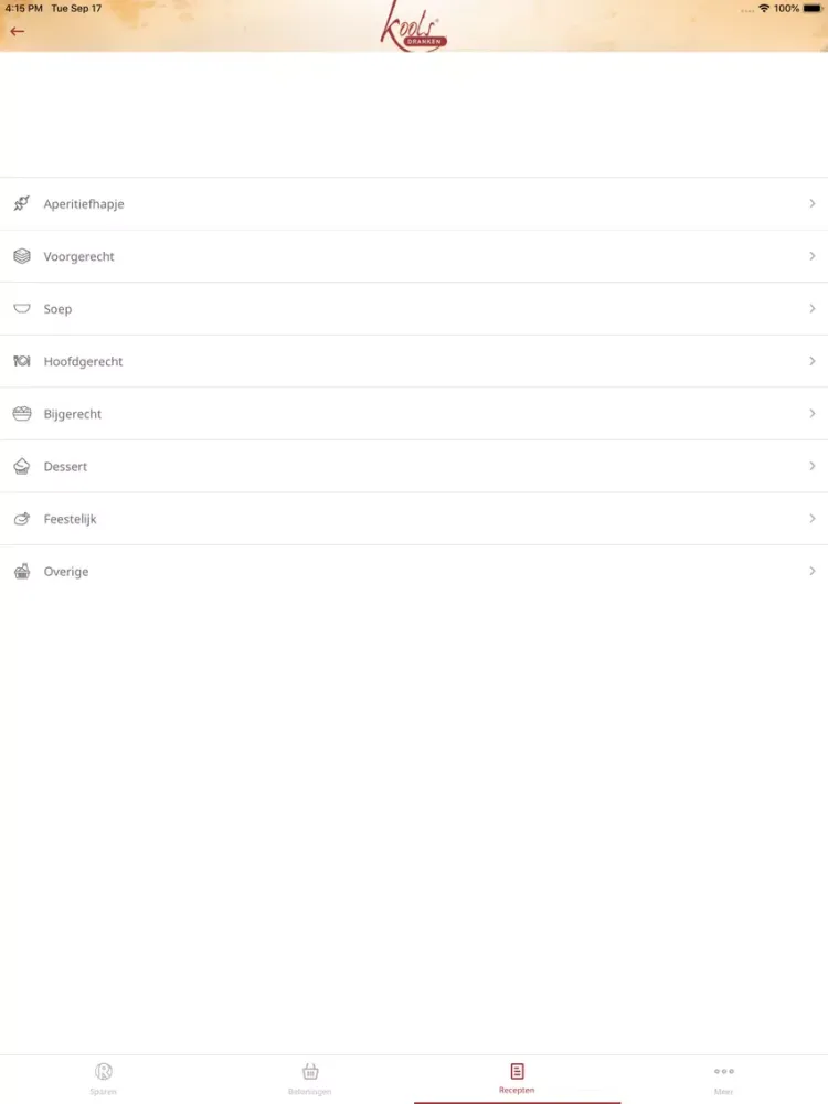 Zrzuty ekranu Kools Dranken iPad 