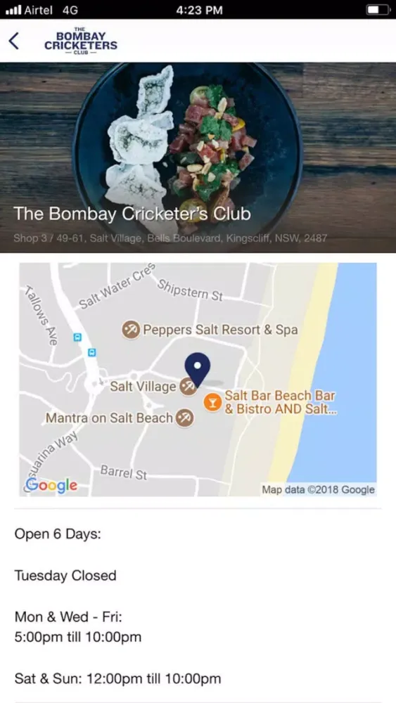 Tangkapan layar The Bombay Cricketers Club