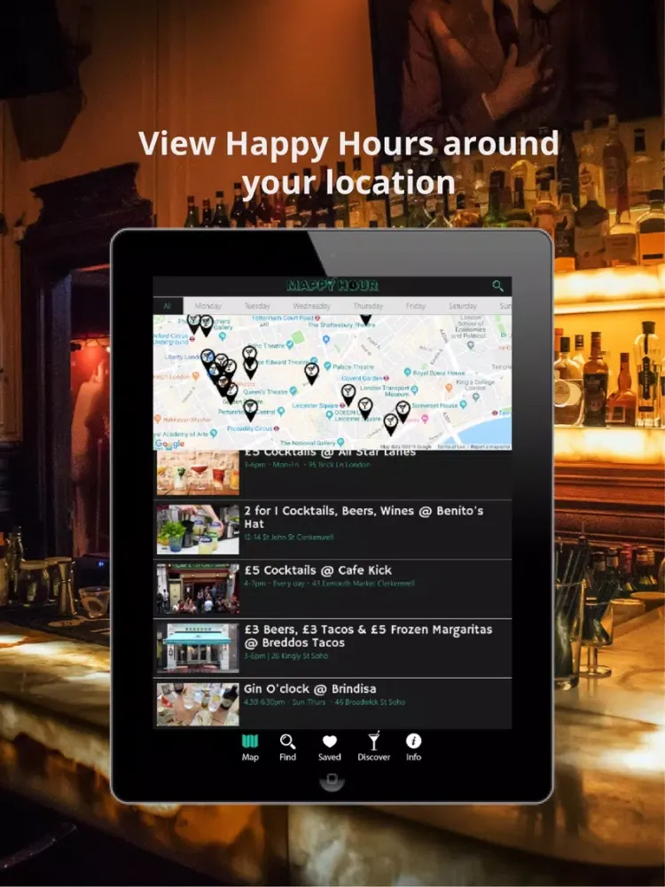 Mappy Hour iPad  स्क्रीनशॉट