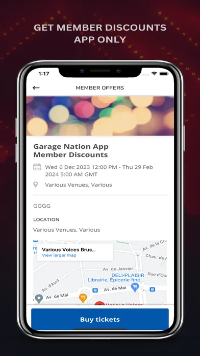 Garage Nation: Events platform应用截图