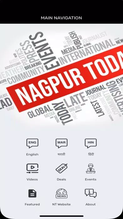 Tangkapan layar Nagpur Today App