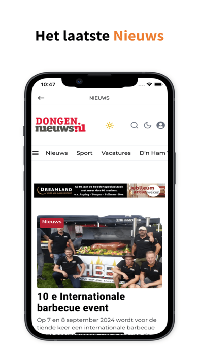 De App van Dongen Screenshots