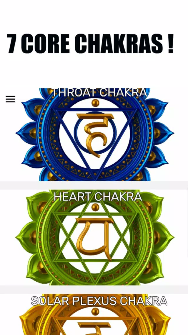 Captures d'écran de Chakra Crystals Gemstones