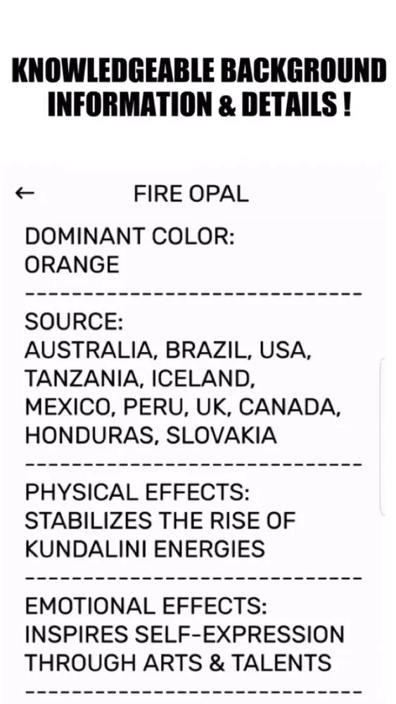 Capturas de tela do Chakra Crystals Gemstones