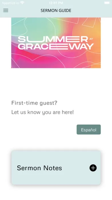 Capturas de tela do Graceway