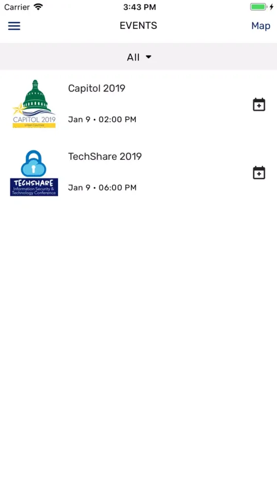 CUC Events Screenshots