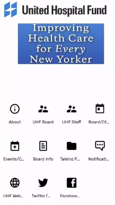 Capturas de tela do United Hospital Fund App