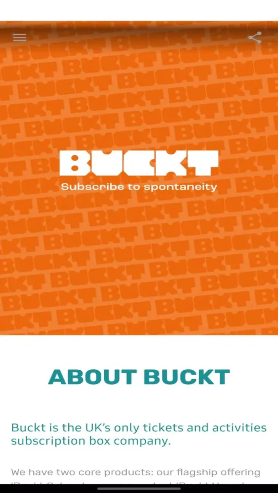Capturas de pantalla de Buckt