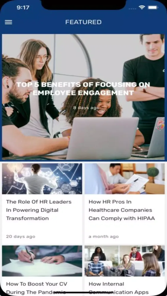 Captures d'écran de HR Management App