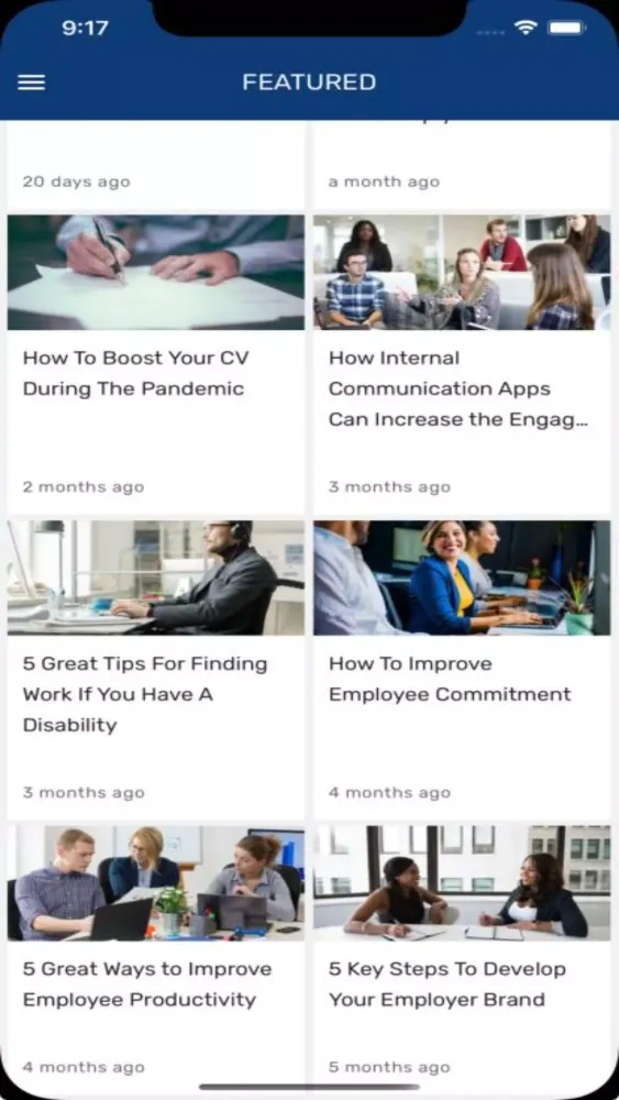 Captures d'écran de HR Management App