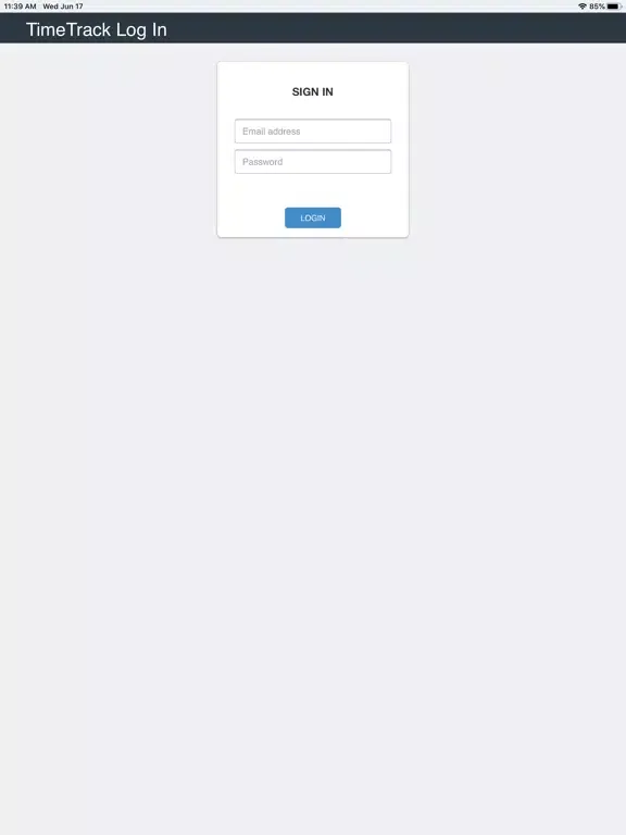 TimeTrack 4Work iPad  Screenshots