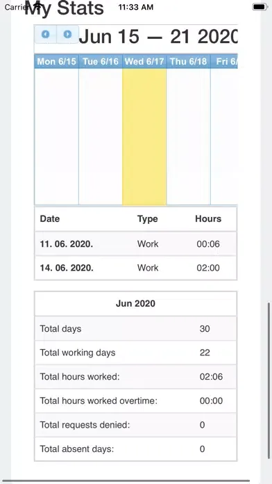 TimeTrack 4Work Screenshots
