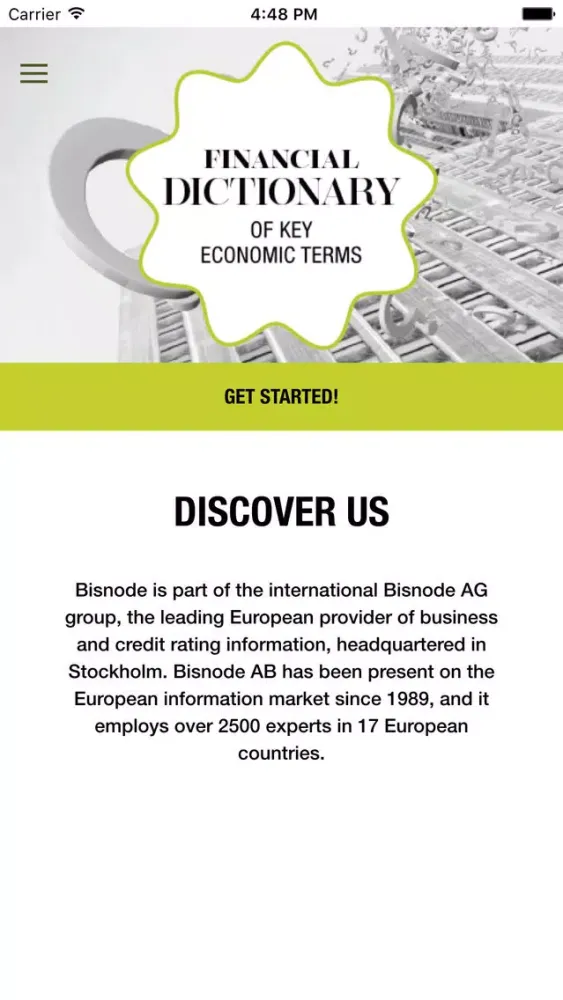 Capturas de pantalla de Bisnode Financial Dictionary