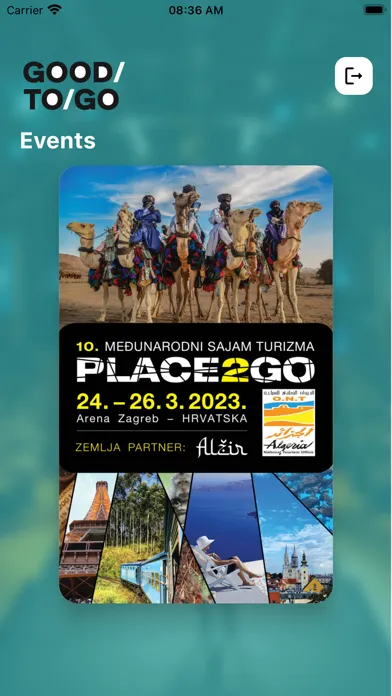GOODTOGO Events سکرین شاٹس
