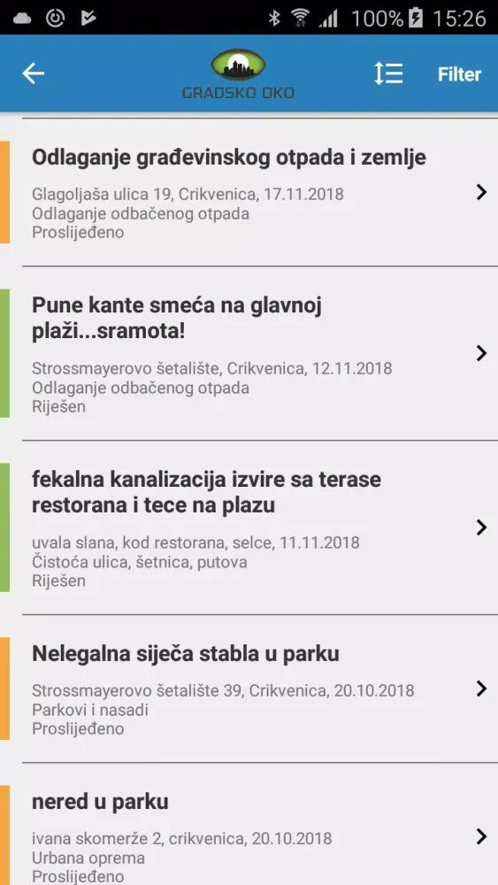 Captures d'écran de GRADSKO OKO