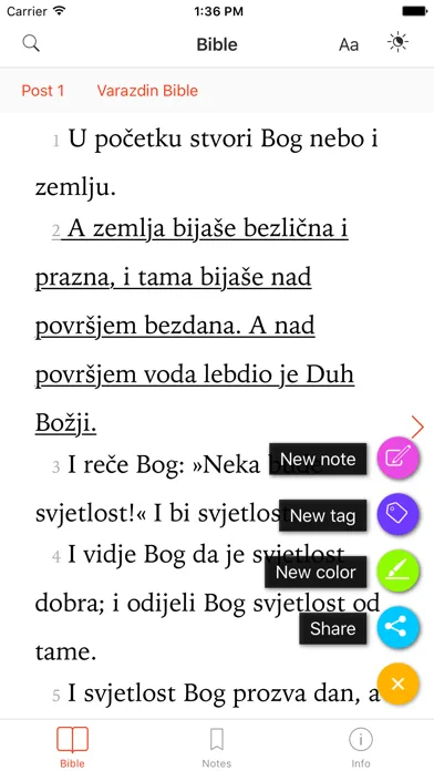 Capturas de pantalla de Varaždinska Biblija