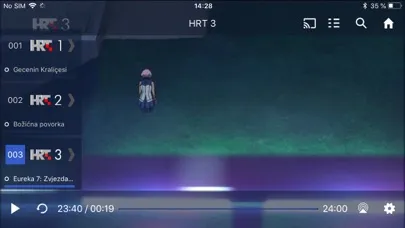 Capturas de tela do HRTi OTT