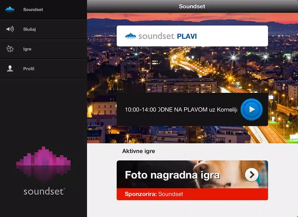 Ảnh chụp màn hình của soundset.hr iPad 