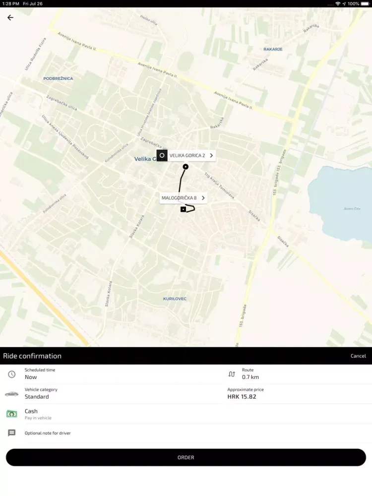 Zrzuty ekranu Taxipro V.G iPad 