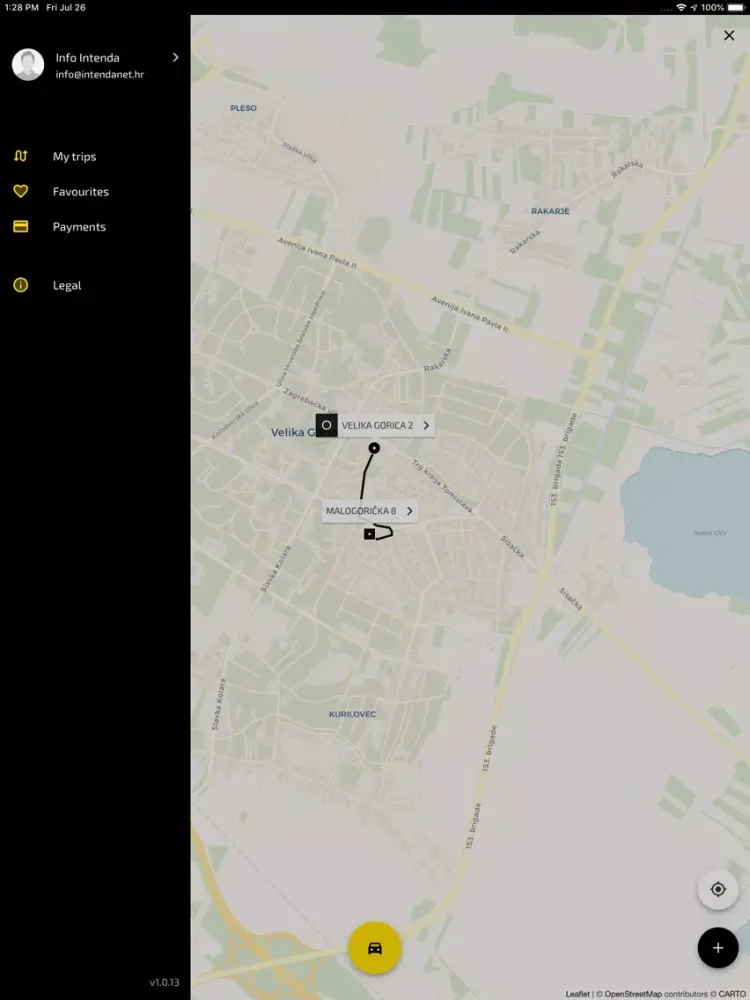 Zrzuty ekranu Taxipro V.G iPad 