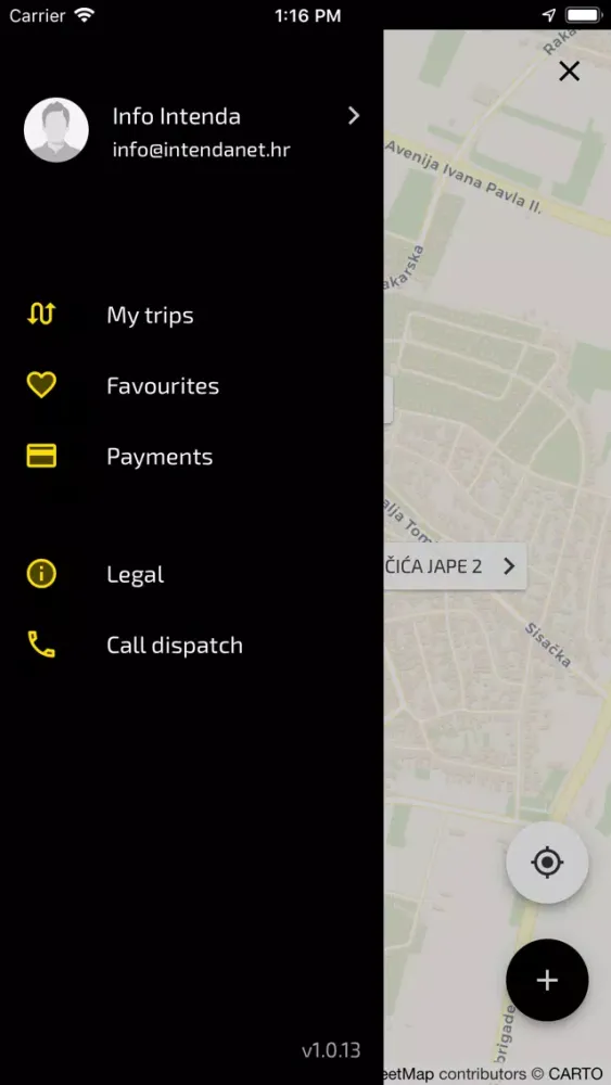 Zrzuty ekranu Taxipro V.G
