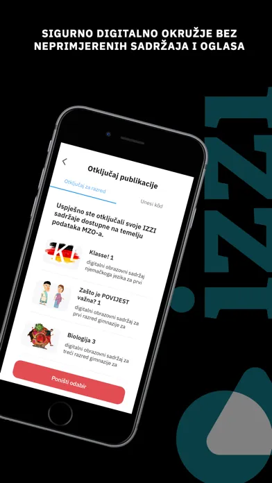 Screenshot di IZZI obrazovni sadržaji