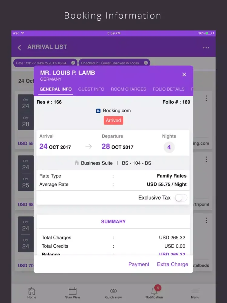 Zrzuty ekranu Hotel PMS – MegaBooker iPad 